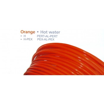 Polyethylene Auminium Pipe - Orange - Hot Water